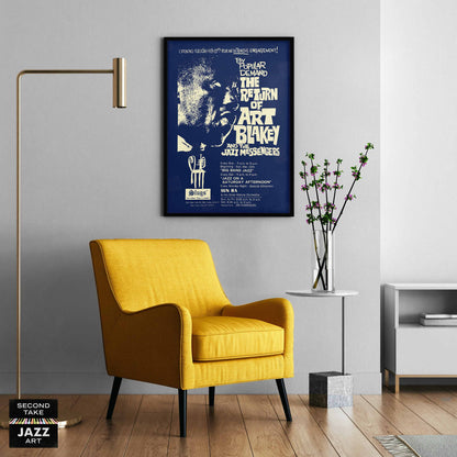 Art Blakey - Sun Ra jazz poster - Slugs' Saloon - 1968