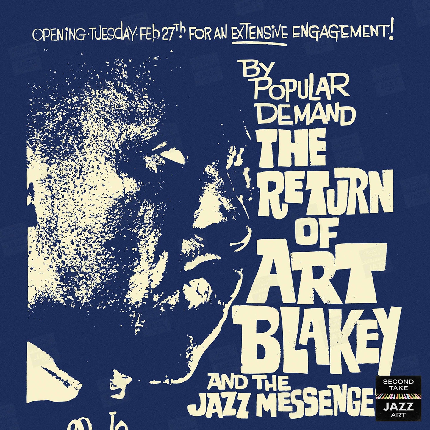 Art Blakey - Sun Ra jazz poster - Slugs' Saloon - 1968
