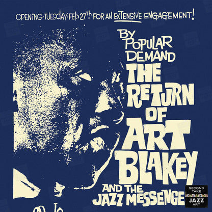 Art Blakey - Sun Ra jazz poster - Slugs' Saloon - 1968