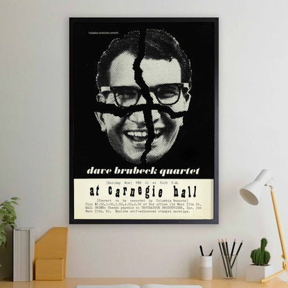 Dave Brubeck - Paul Desmond jazz poster - At Carnegie Hall - 1963