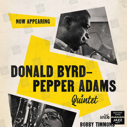 Donald Byrd - Pepper Adams jazz poster - Five Spot Cafe - 1958