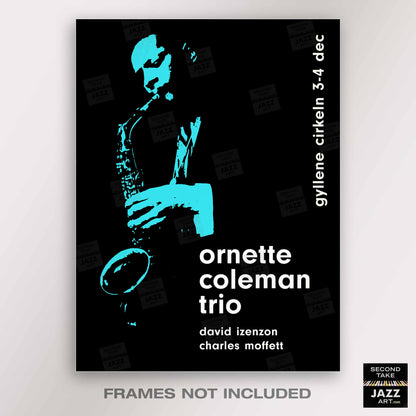 Ornette Coleman jazz poster - At the Golden Circle - Stockholm - 1965