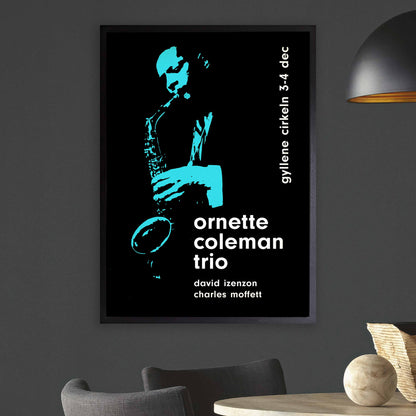 Ornette Coleman jazz poster - At the Golden Circle - Stockholm - 1965