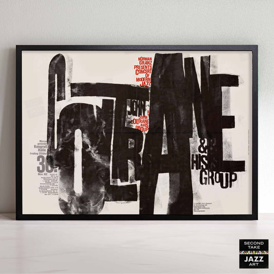 John Coltrane jazz poster - Frankfurt - 1962