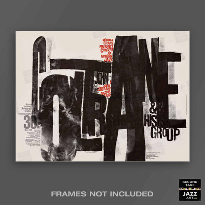 John Coltrane jazz poster - Frankfurt - 1962