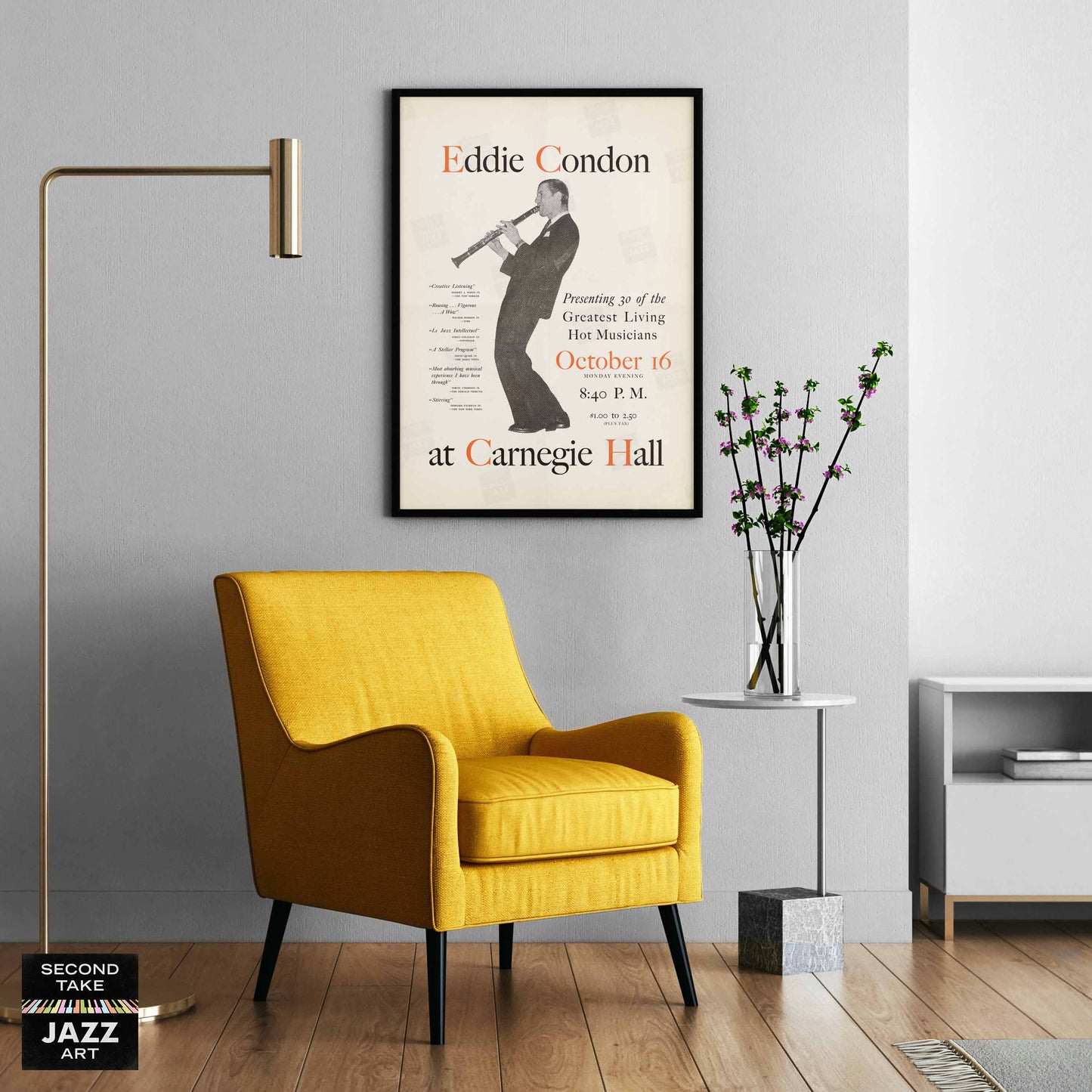 Eddie Condon jazz poster - At Carnegie Hall - 1944