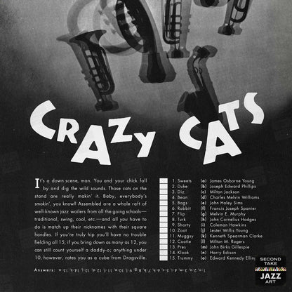 Crazy Cats Jazz Quiz poster - 1957 (black variant)