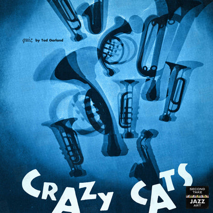 Crazy Cats Jazz Quiz poster - 1957 (blue variant)
