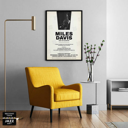 Miles Davis - My Funny Valentine - Four & More jazz poster - Lincoln Center - 1964