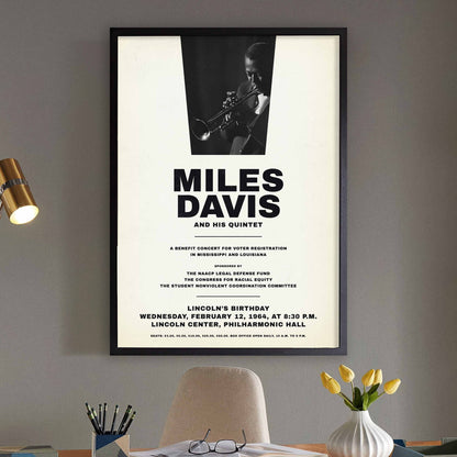 Miles Davis - My Funny Valentine - Four & More jazz poster - Lincoln Center - 1964