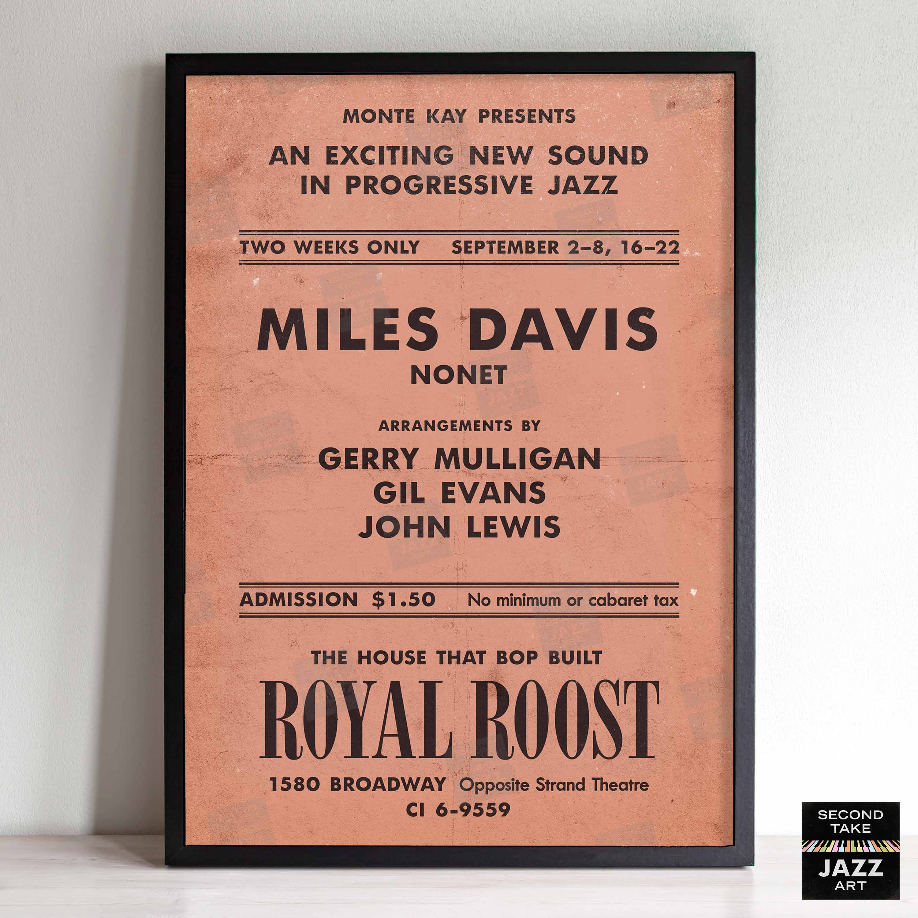 Miles Davis - Gerry Mulligan - Gil Evans jazz poster - Birth of the Co –  SecondTakeJazzArt