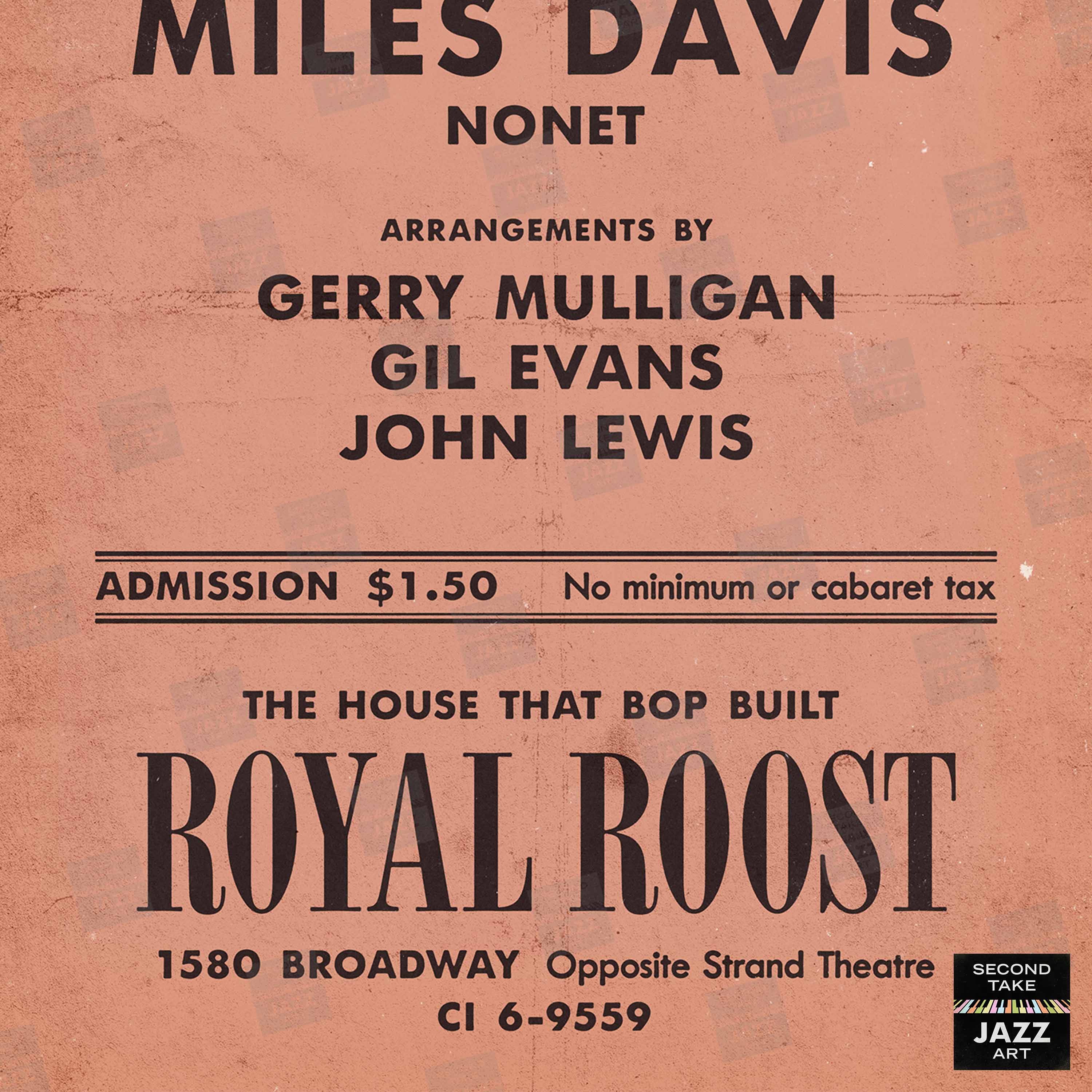 Miles Davis - Gerry Mulligan - Gil Evans jazz poster - Birth of the Co –  SecondTakeJazzArt