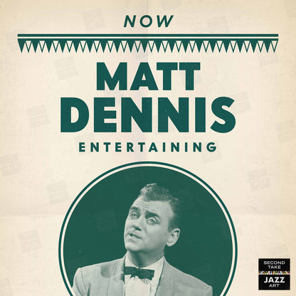 Matt Dennis jazz poster - Plays and Sings at the Tallyho - West Hollywood - 1953
