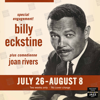 Billy Eckstine jazz poster - Mister Kelly's - Chicago - 1965