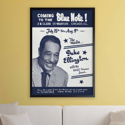 Duke Ellington jazz poster - Live at the Blue Note - Chicago - 1959