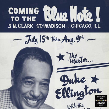 Duke Ellington jazz poster - Live at the Blue Note - Chicago - 1959