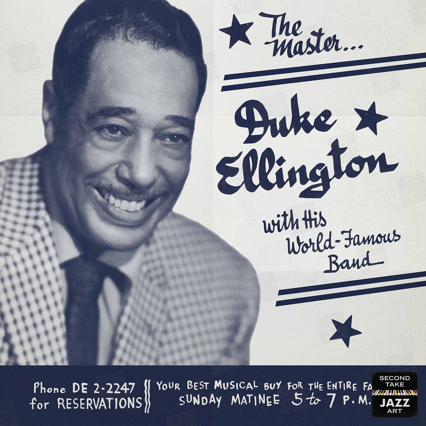 Duke Ellington jazz poster - Live at the Blue Note - Chicago - 1959