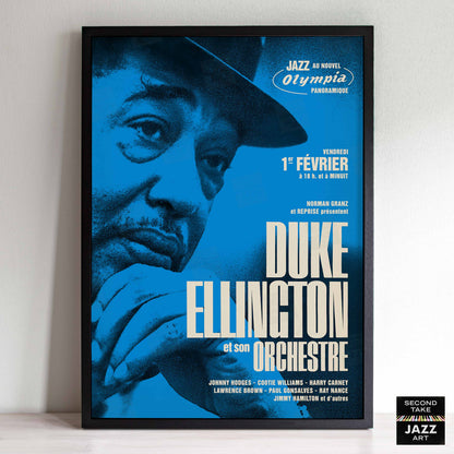 Duke Ellington jazz poster - Great Paris Concert - Olympia - Paris, France - 1963