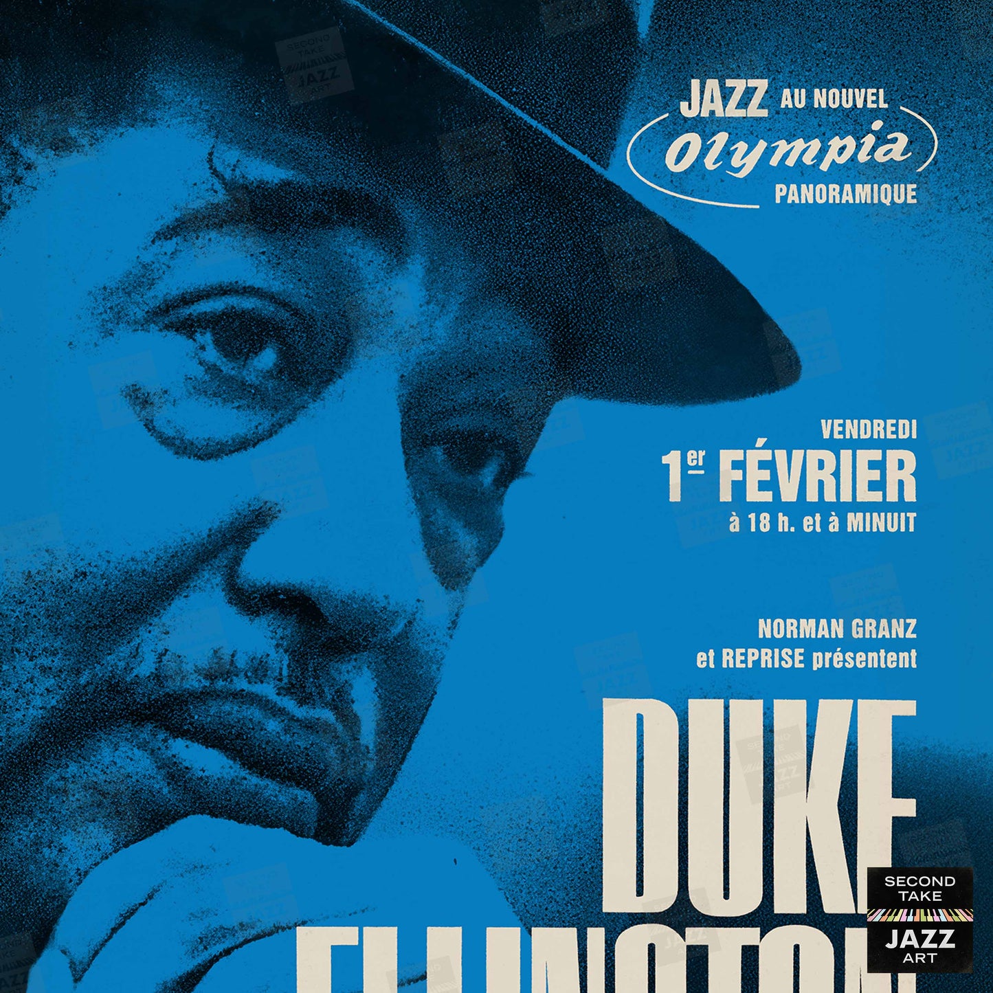 Duke Ellington jazz poster - Great Paris Concert - Olympia - Paris, France - 1963