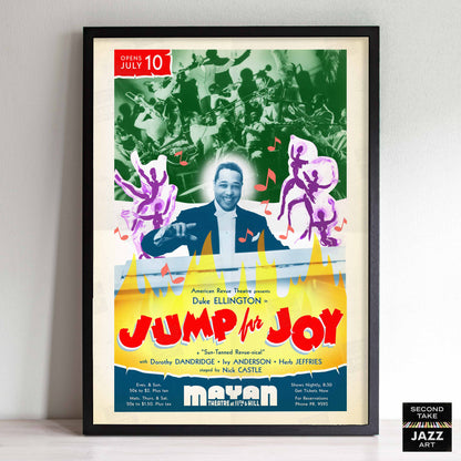 Duke Ellington jazz poster - Jump for Joy - Los Angeles - 1941