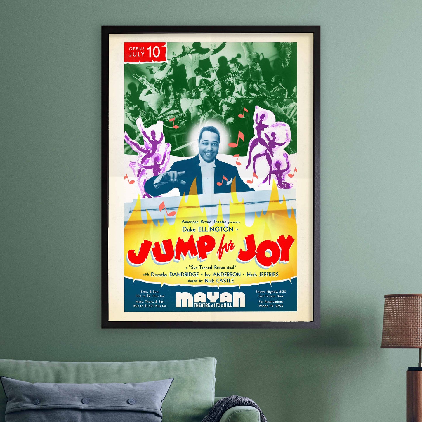 Duke Ellington jazz poster - Jump for Joy - Los Angeles - 1941