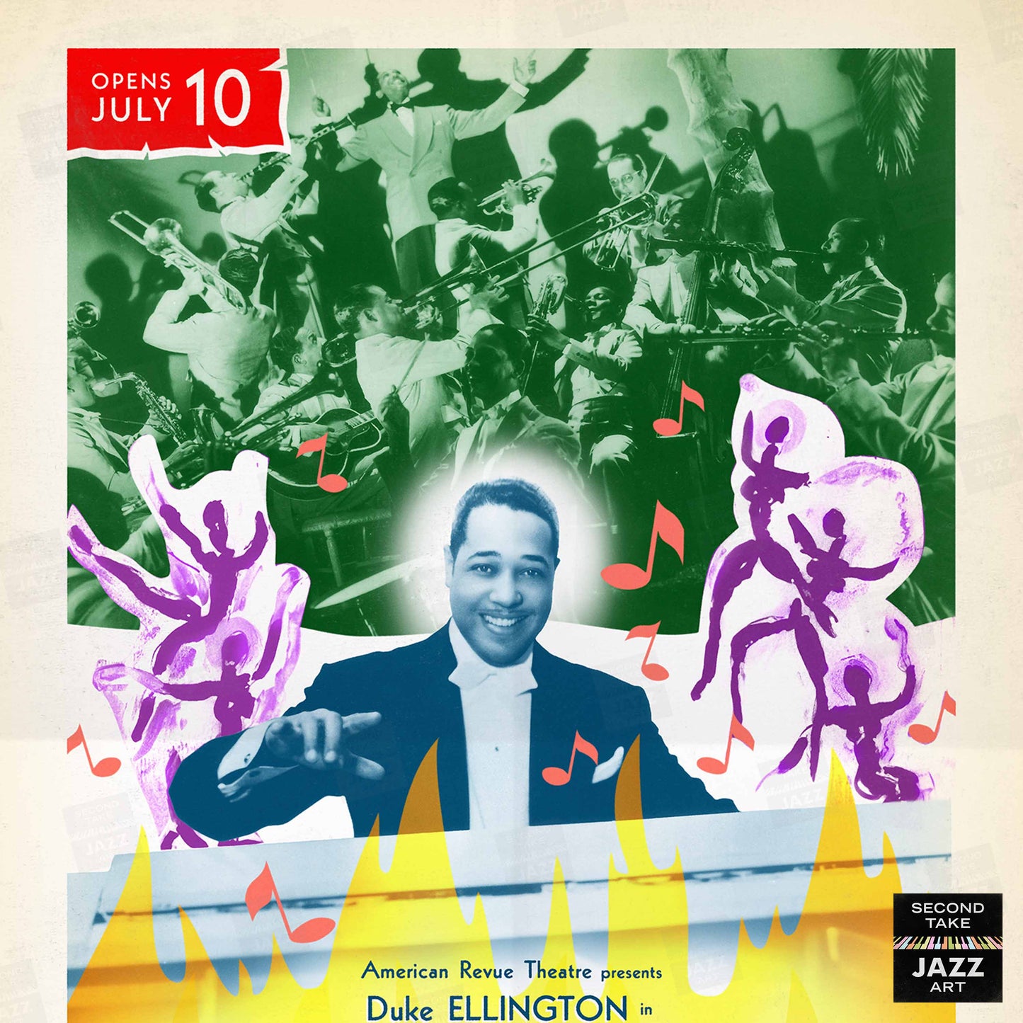 Duke Ellington jazz poster - Jump for Joy - Los Angeles - 1941