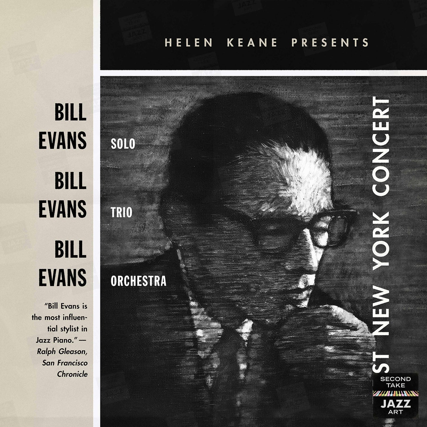Bill Evans jazz poster - Town Hall - 1966
