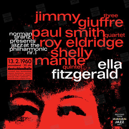 Ella Fitzgerald jazz poster - Ella in Berlin - Mack the Knife - 1960