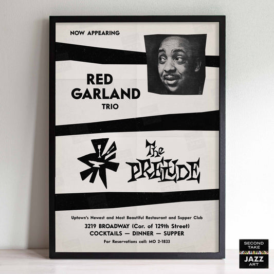 Red Garland jazz poster - Live at The Prelude - 1959