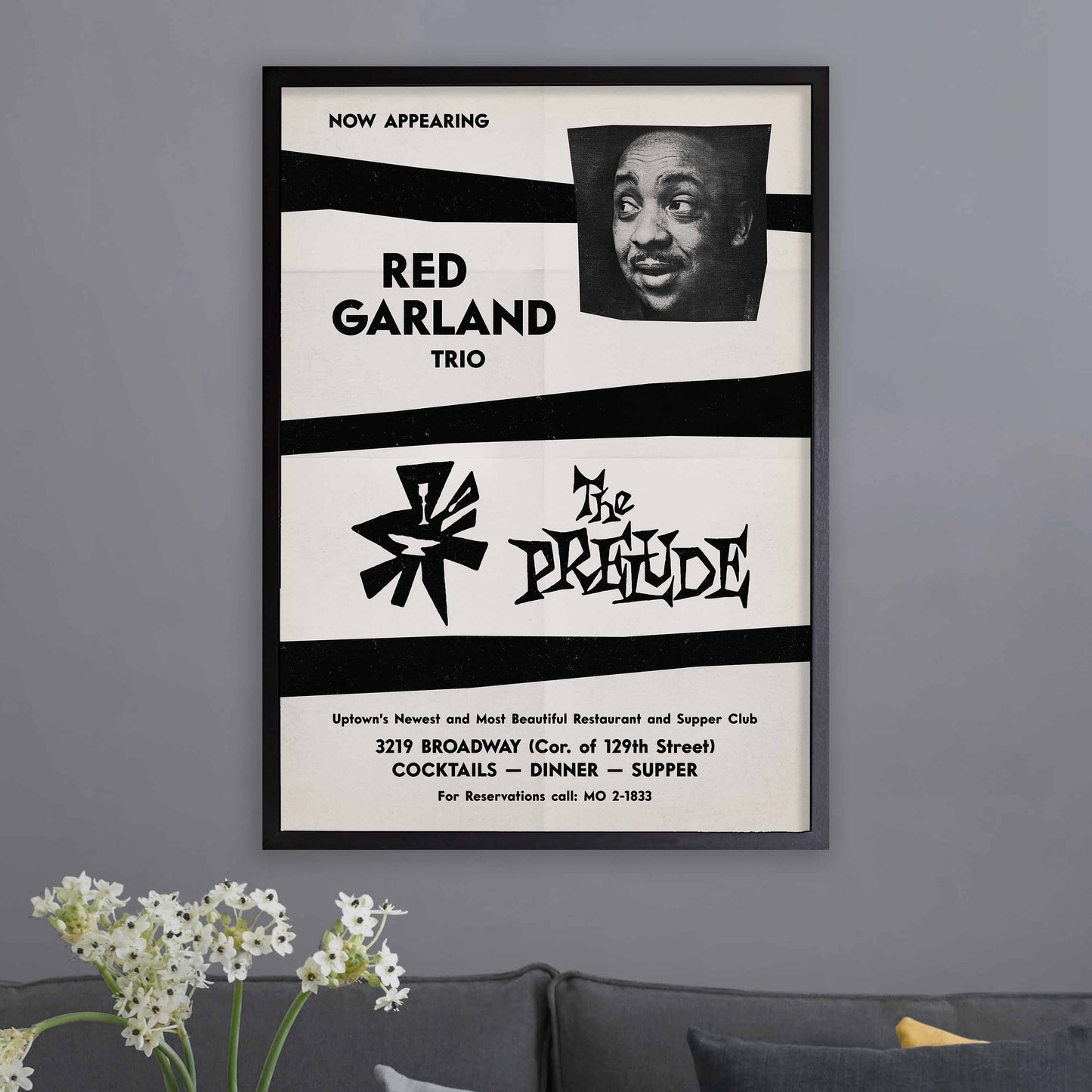 Red Garland jazz poster - Live at The Prelude - 1959