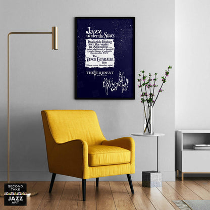 Vince Guaraldi jazz poster - The Trident - Sausalito, California - 1962