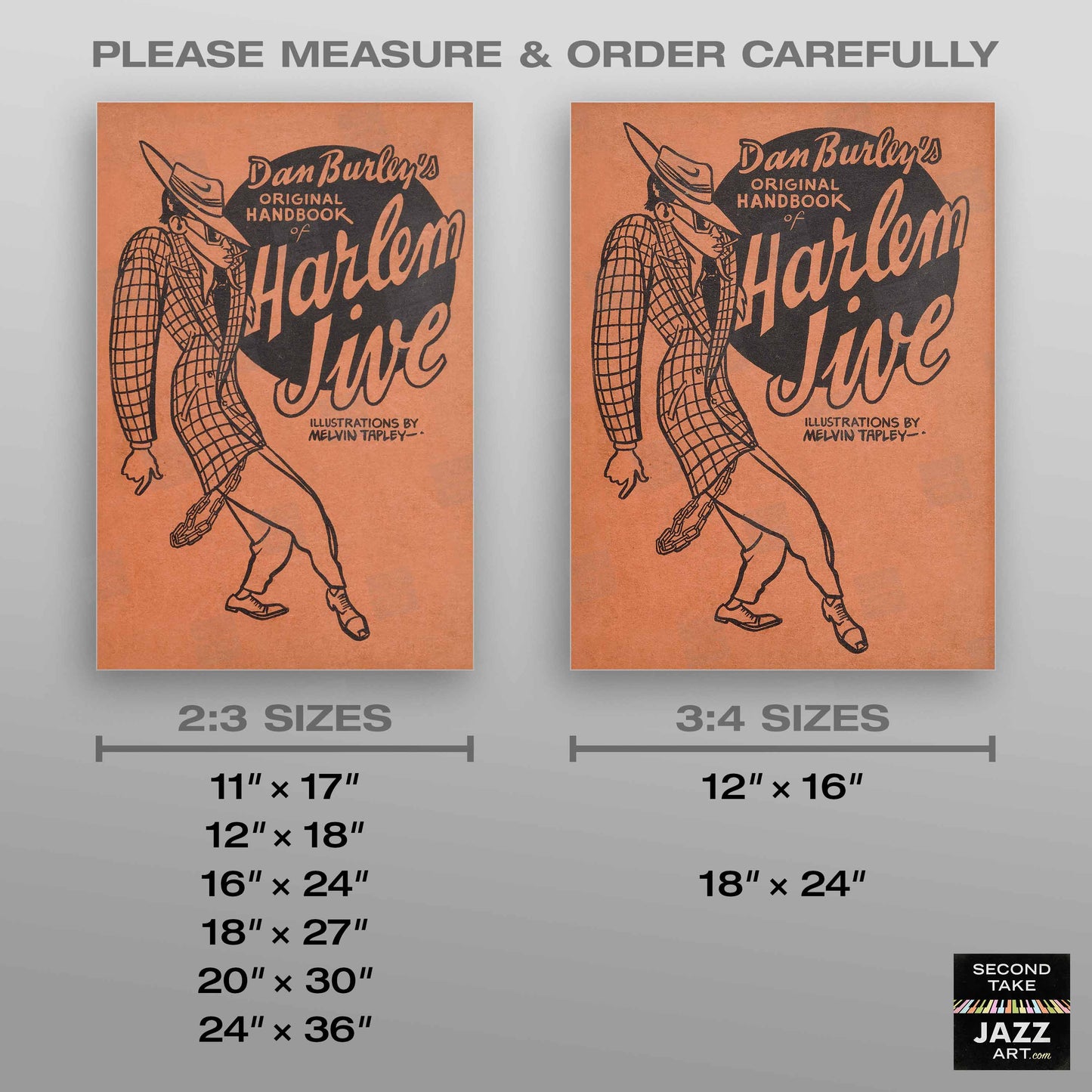Harlem Jive Original Handbook jazz poster - 1944