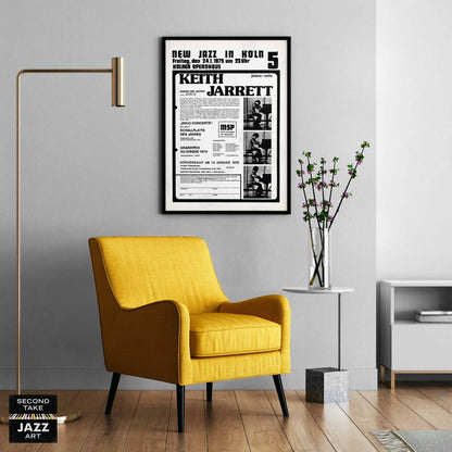 Keith Jarrett jazz poster - Köln Concert - 1975