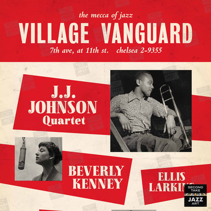 J.J. Johnson - Beverly Kenney - Jack Kerouac jazz poster - Village Vanguard - 1957