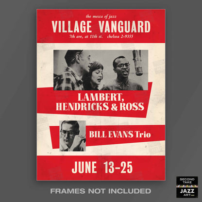 Bill Evans jazz poster - Sunday at the Village Vanguard - 1961