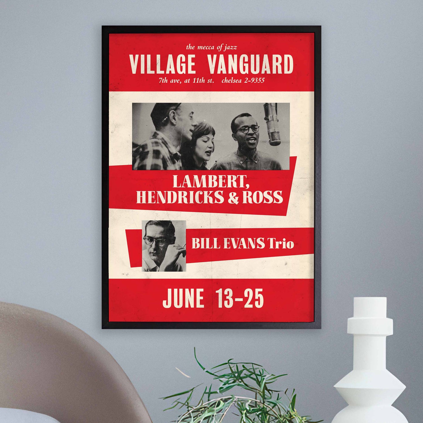 Bill Evans jazz poster - Sunday at the Village Vanguard - 1961