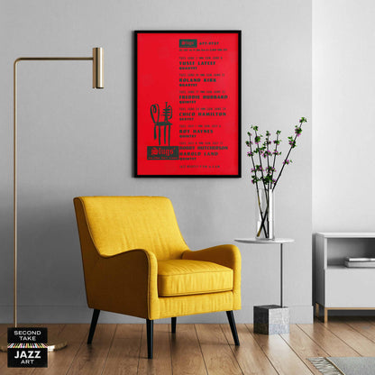 Yusef Lateef - Roland Kirk - Freddie Hubbard jazz poster - Slugs' Saloon - 1969