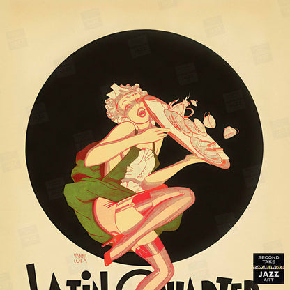 Latin Quarter jazz poster - Times Square - New York - 1940s-50s