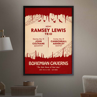 Ramsey Lewis jazz poster - The In Crowd - Bohemian Caverns - Washington, DC - 1965