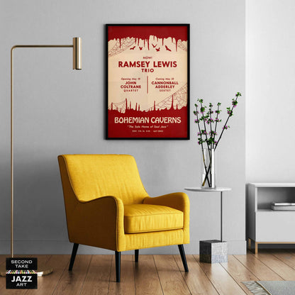 Ramsey Lewis jazz poster - The In Crowd - Bohemian Caverns - Washington, DC - 1965