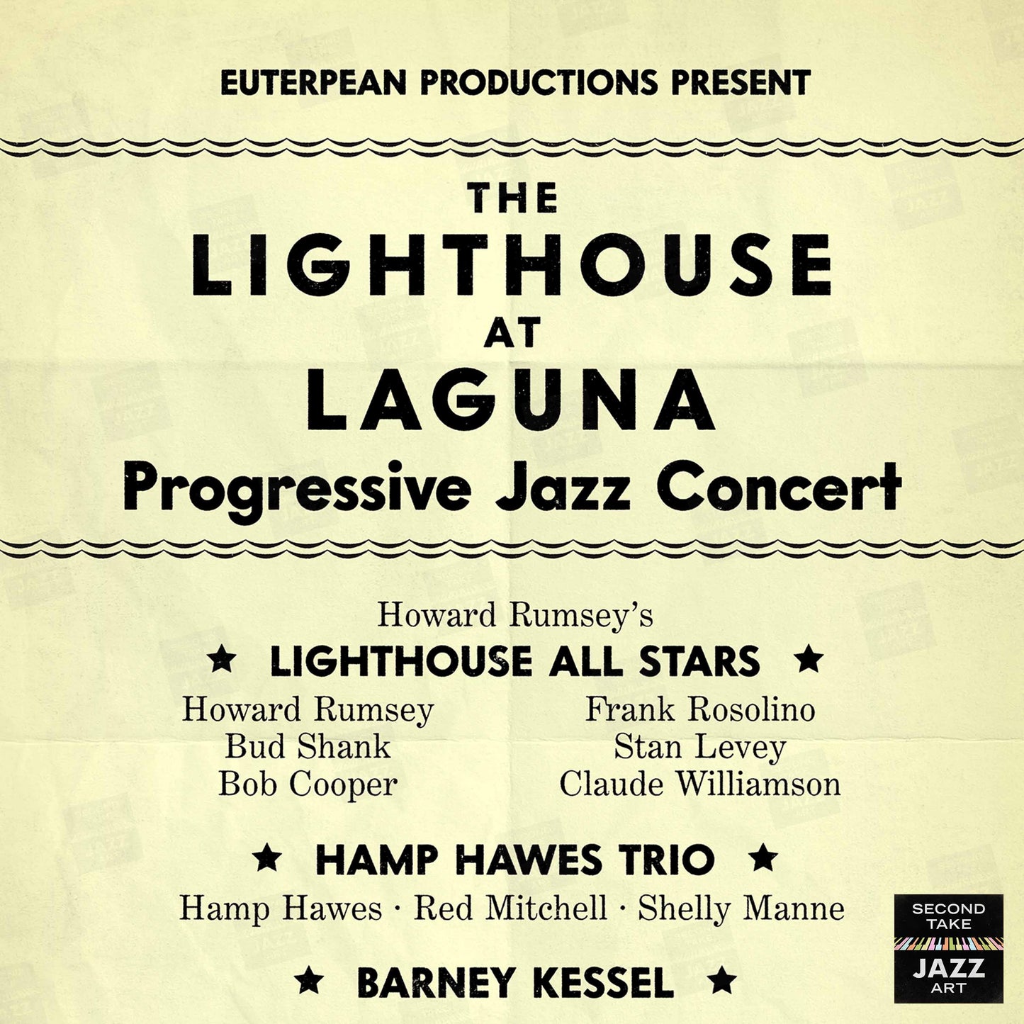 Lighthouse All-Stars - Hampton Hawes - Barney Kessel jazz poster - Lighthouse at Laguna - 1955