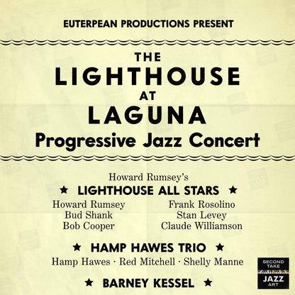 Lighthouse All-Stars - Hampton Hawes - Barney Kessel jazz poster - Lighthouse at Laguna - 1955