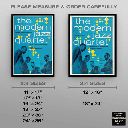Modern Jazz Quartet jazz poster - Hanover, Germany - 1959