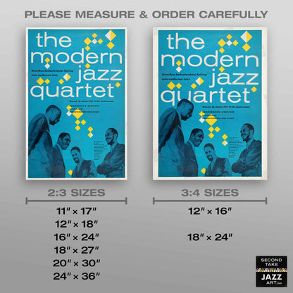 Modern Jazz Quartet jazz poster - Hanover, Germany - 1959