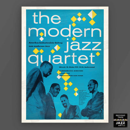 Modern Jazz Quartet jazz poster - Hanover, Germany - 1959