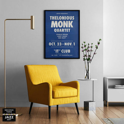 Thelonious Monk - Charlie Rouse jazz poster - Live at the It Club - Los Angeles - 1964