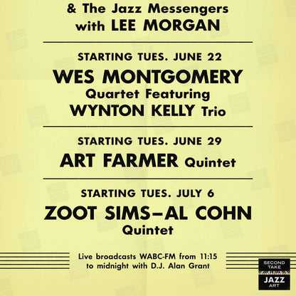 Wes Montgomery - Wynton Kelly jazz poster - Smokin' at the Half Note - 1965