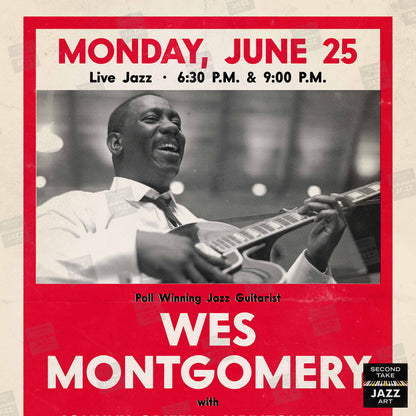 Wes Montgomery jazz poster - Full House - Live at Tsubo - Berkeley - 1962