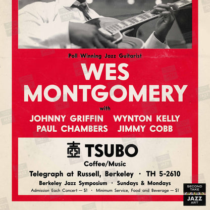 Wes Montgomery jazz poster - Full House - Live at Tsubo - Berkeley - 1962