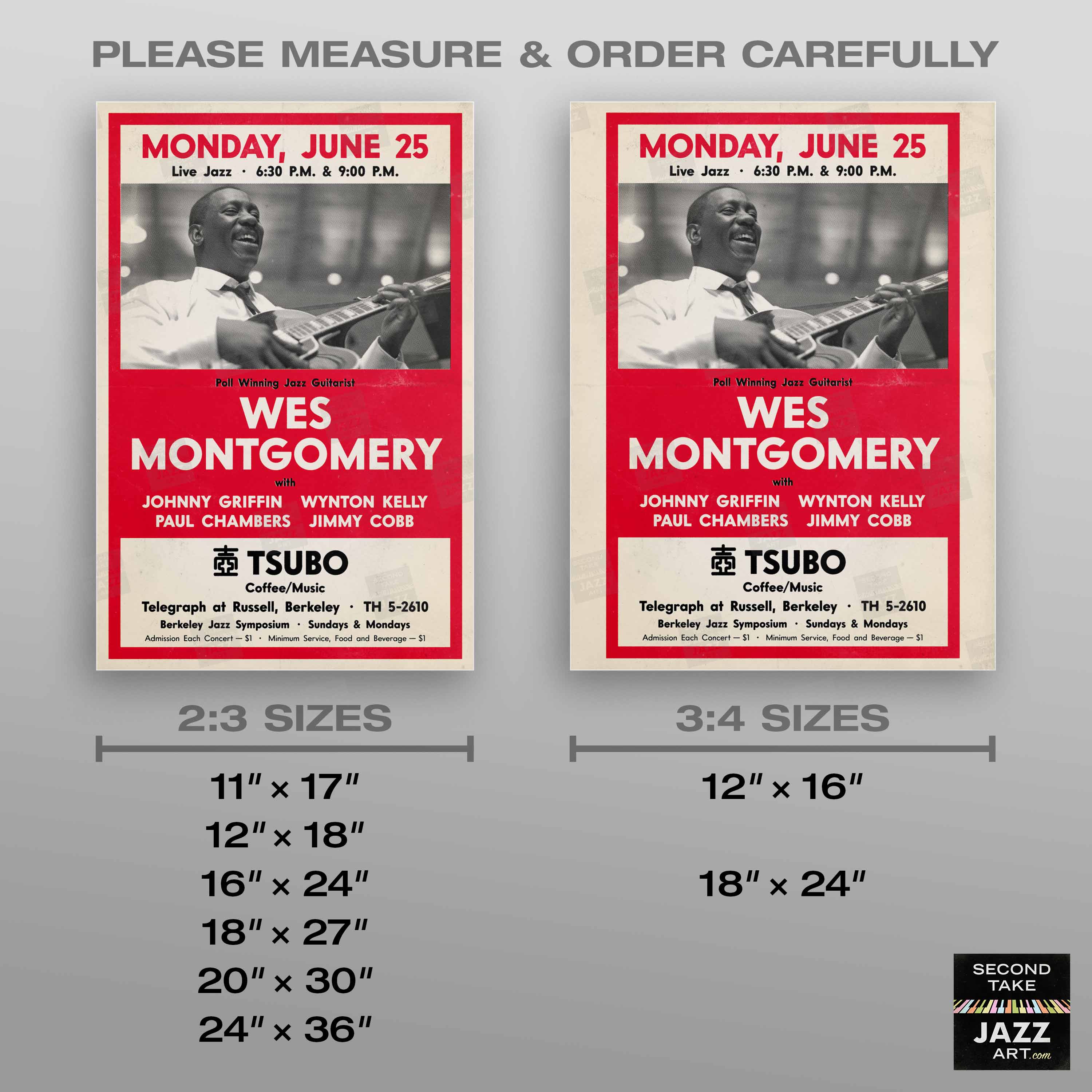 Wes Montgomery jazz poster - Full House - Live at Tsubo - Berkeley
